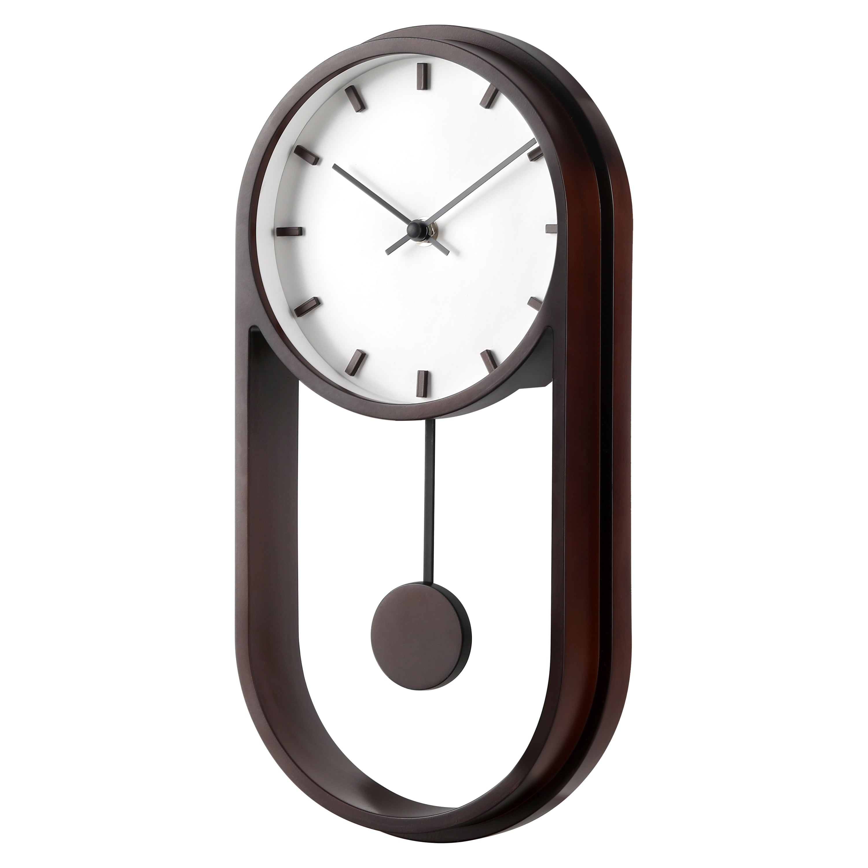 Better Homes & Gardens 7.8" Quartz Modern Indoor Pendulum Clock, Easy Installation