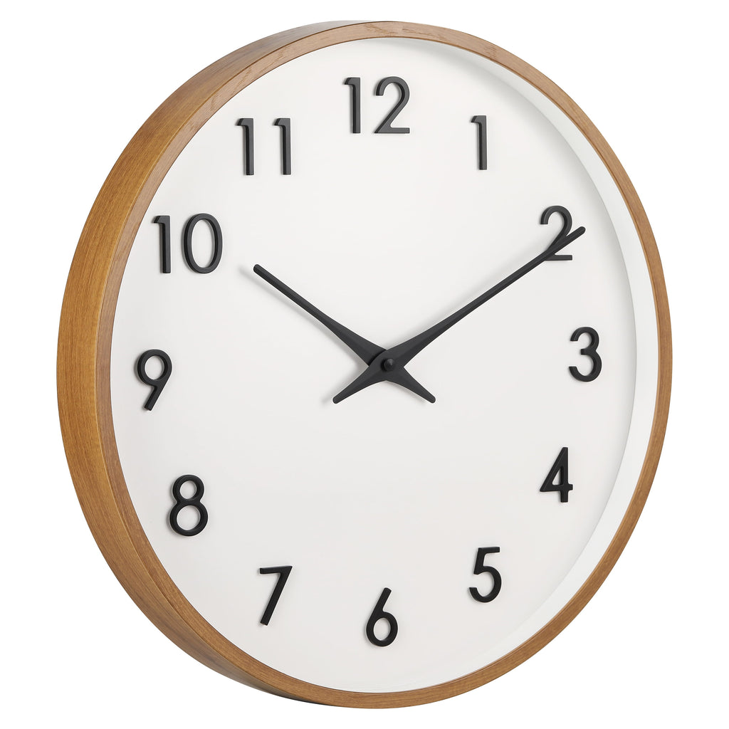 Better Homes & Gardens 20" Quartz Modern Indoor Wall Clock, Easy Installation