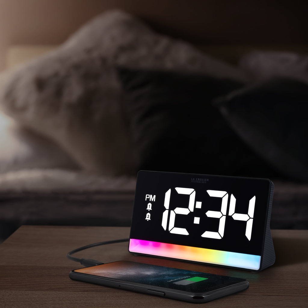 La Crosse Technology Digital Color Changing Deep Sleep Alarm Clock
