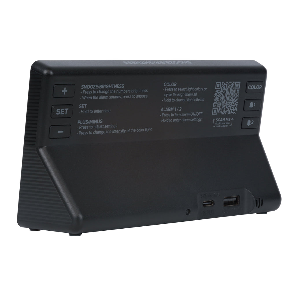 La Crosse Technology Digital Color Changing Deep Sleep Alarm Clock